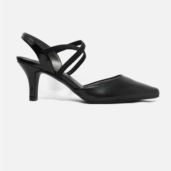 Naturalizer Shoes - NATURALIZER Kaiser BLACK Pumps Slingback Criss Cross Strap Heels NWT